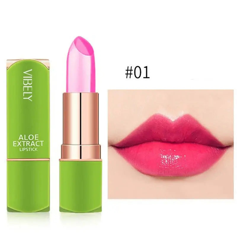 Color Changing Aloe Vera Jelly Lipstick Moisturizing Tinted Lip Balm  Lasting Moisturizing Not Easy To Fade Lipsticks Cosmetic NNOS