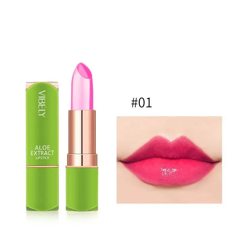 Color Changing Aloe Vera Jelly Lipstick Moisturizing Tinted Lip Balm  Lasting Moisturizing Not Easy To Fade Lipsticks Cosmetic NNOS
