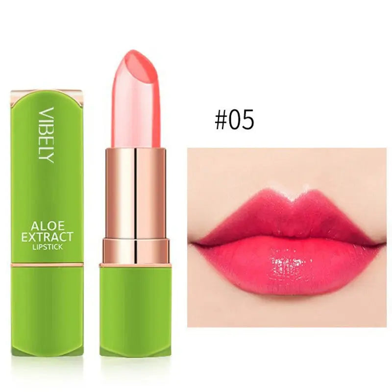 Color Changing Aloe Vera Jelly Lipstick Moisturizing Tinted Lip Balm  Lasting Moisturizing Not Easy To Fade Lipsticks Cosmetic NNOS