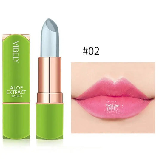 Color Changing Aloe Vera Jelly Lipstick Moisturizing Tinted Lip Balm  Lasting Moisturizing Not Easy To Fade Lipsticks Cosmetic product image