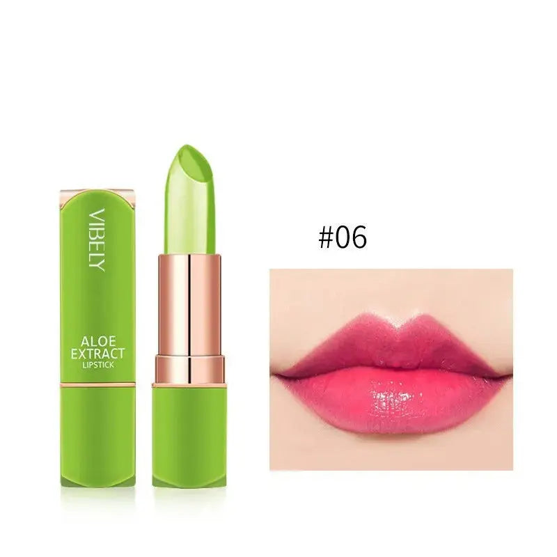Color Changing Aloe Vera Jelly Lipstick Moisturizing Tinted Lip Balm  Lasting Moisturizing Not Easy To Fade Lipsticks Cosmetic NNOS