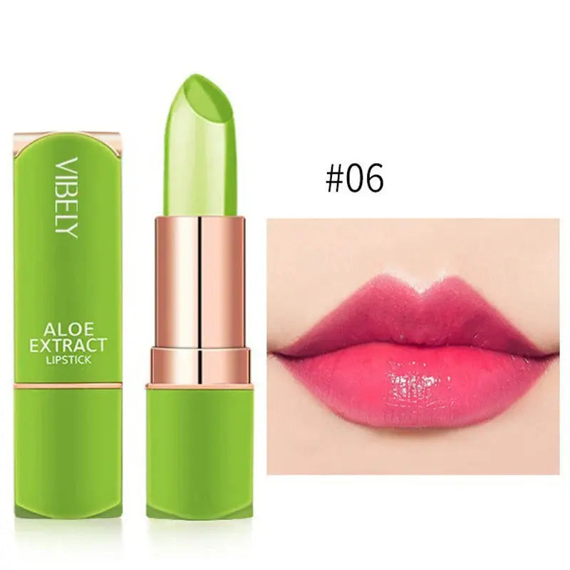 Color Changing Aloe Vera Jelly Lipstick Moisturizing Tinted Lip Balm  Lasting Moisturizing Not Easy To Fade Lipsticks Cosmetic NNOS
