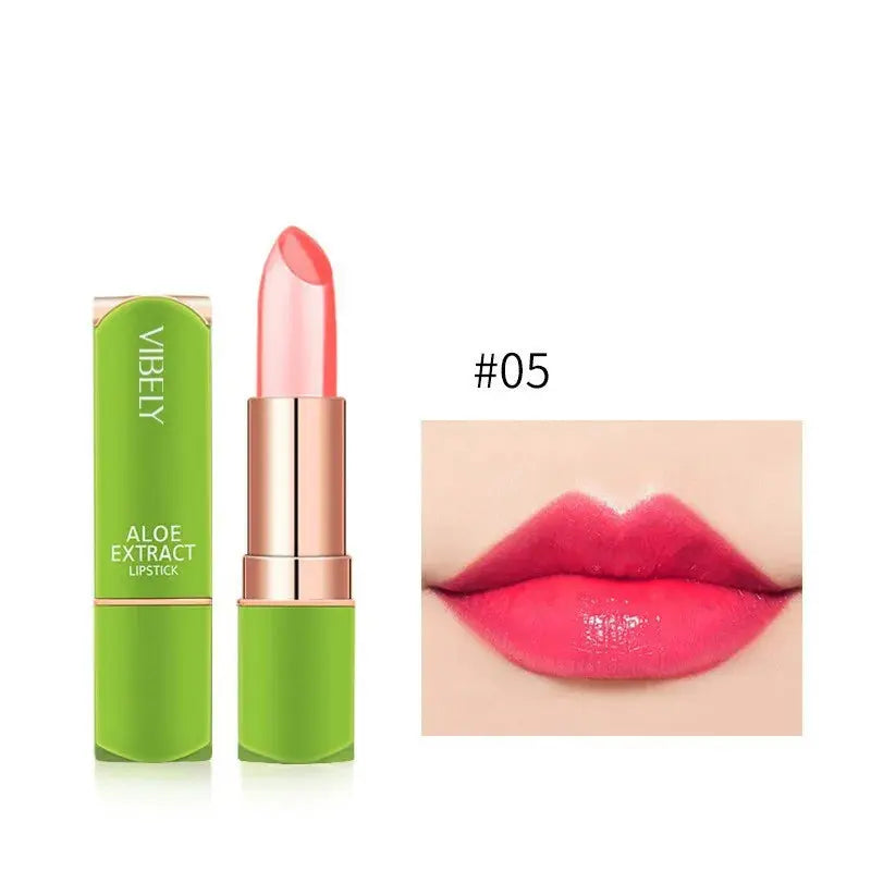 Color Changing Aloe Vera Jelly Lipstick Moisturizing Tinted Lip Balm  Lasting Moisturizing Not Easy To Fade Lipsticks Cosmetic NNOS