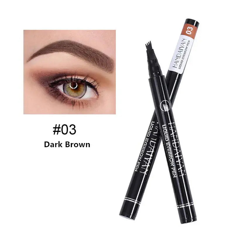 4D Eyebrow Pen with Fork Tip – Long-Lasting Waterproof Microblading Effect | NNOS NNOS