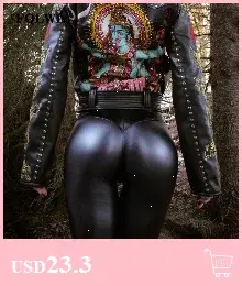 FQLWL Women's High-Waisted Faux Leather Leggings – Sexy Bodycon Black PU Pants for Casual, Winter, or Summer Wear NNOS