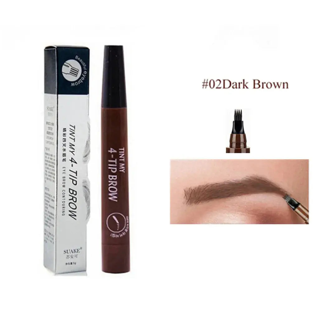4D Eyebrow Pen with Fork Tip – Long-Lasting Waterproof Microblading Effect | NNOS NNOS