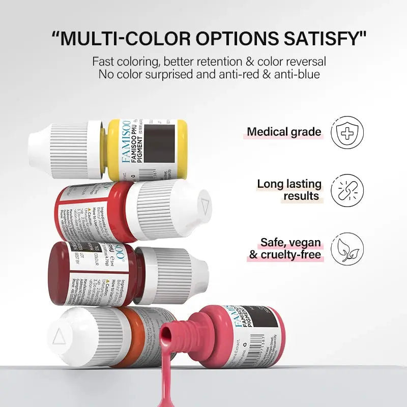 Permanent Makeup Pigments – FAMISOO 5ml PMU Lip Tattoo Ink NNOS