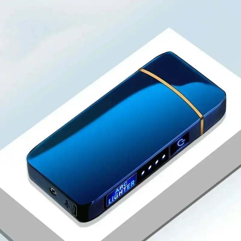 Rechargeable USB Electric Lighter – Windproof Dual Arc Flameless LED NNOS