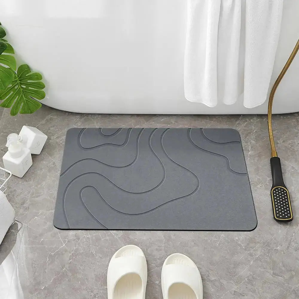 Quick-Dry Diatomite Bath Mat - Soft, Absorbent Shower Rug for Home Use NNOS