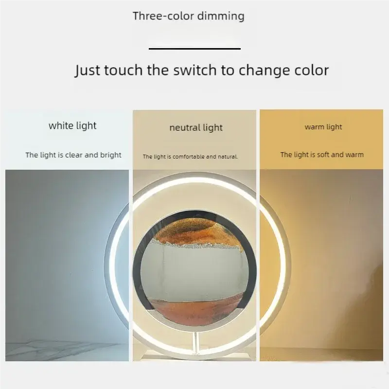 Sand Art Table Lamp – Mesmerizing Moving Sand Light for Home Decor NNOS