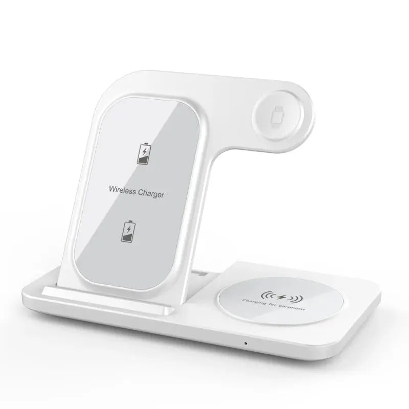 3 in 1 Wireless Charger Stand Pad For iPhone 15 14 13 12 X Max Foldable Fast Charging Station Dock For IWatch 8 7 SE AirPods Pro NNOS