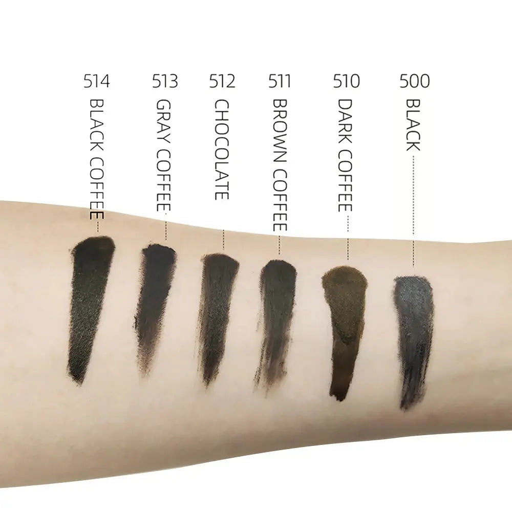 AIMOOSI Henna Eyebrow Tattoo Ink – Professional Microblading Pigment for Eyeliner & Brow Enhancement | 0.1OZ Black Permanent Makeup Ink NNOS