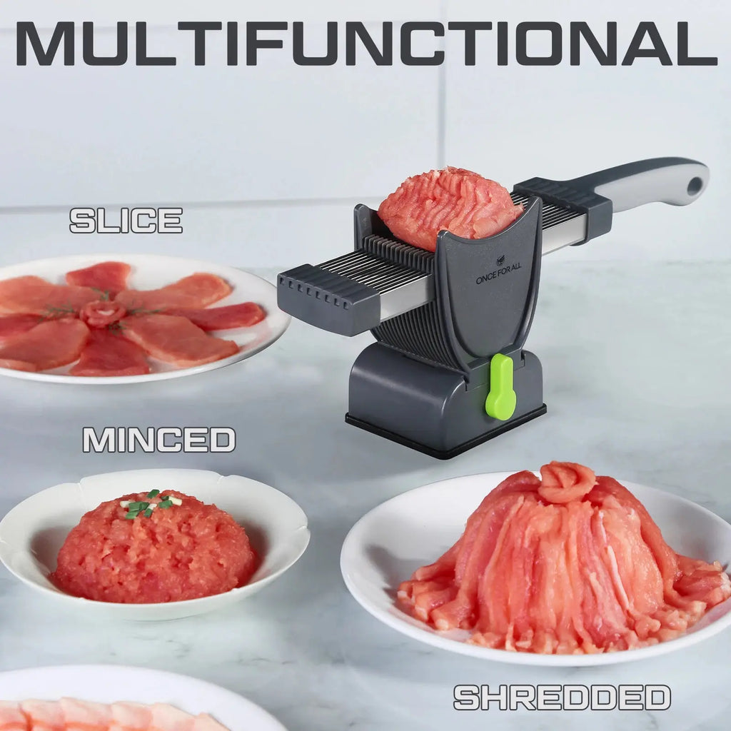 ONCE for All Meat Slicer and  Knife Set for Meat Slicing , Manual Fresh Meat Cutter, Slicer for Beef, Pork, Chicken Breast product image