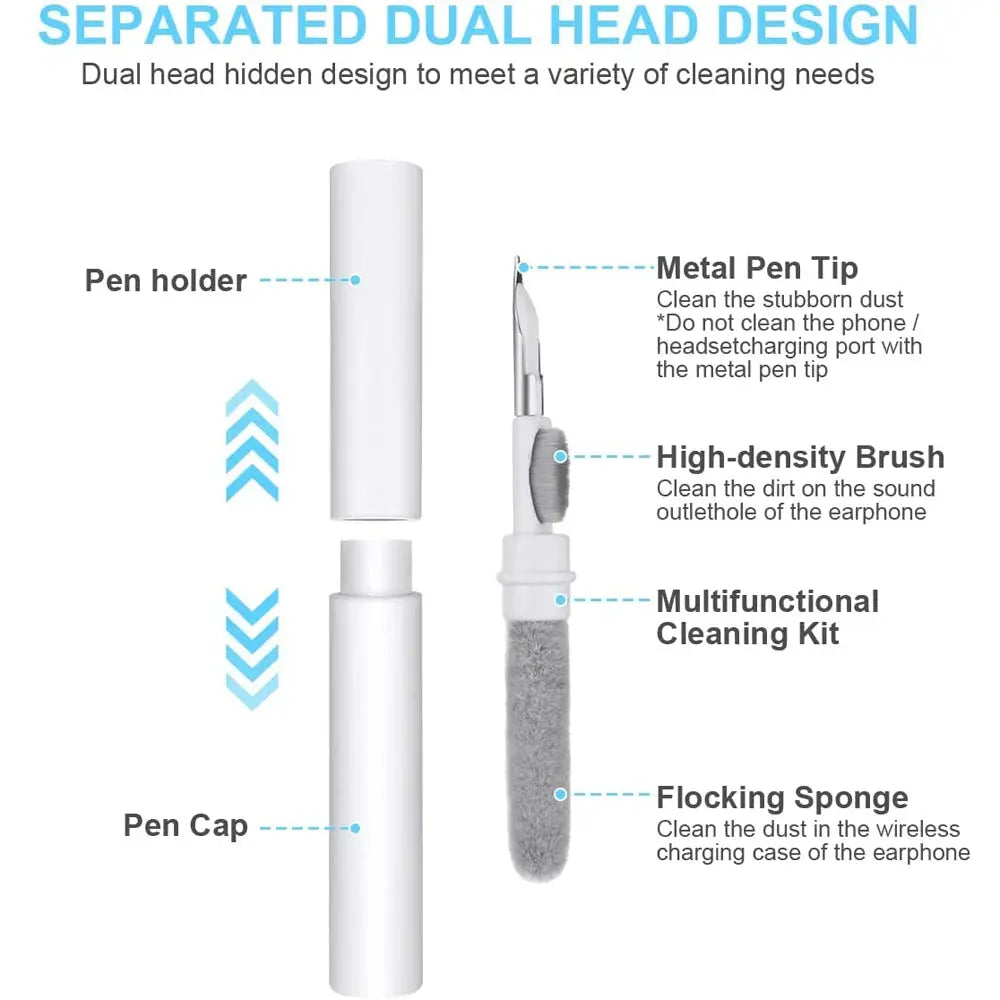 Bluetooth Earphone Cleaning Tools for Airpods Pro 1 2 3 Earbuds Case Cleaning Pen Bursh Kits for Samsung Xiaomi Airdots Huawei NNOS