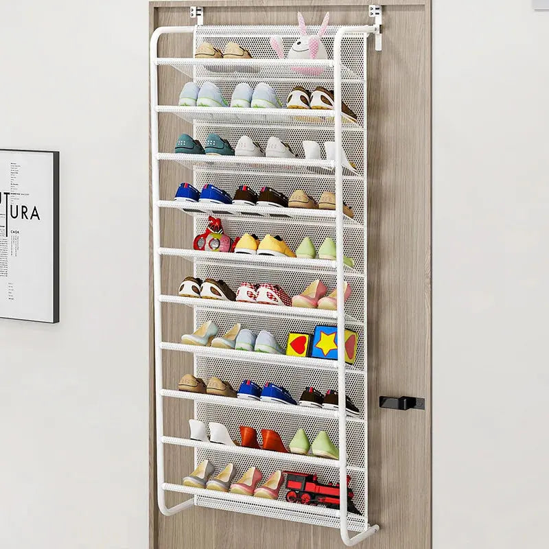 Household dustproof storage shoe cabinet simple wall mounted energy-saving shoe rack behind dormitory door multi-layer assembled NNOS