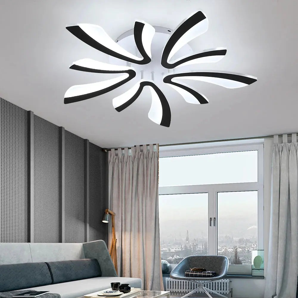 Modern Interior Acrylic Ceiling Lamp Pendant Lamp Living Room Bedroom Led Chandelier Home Decor Lighting Fixtures Dimming Lustre NNOS