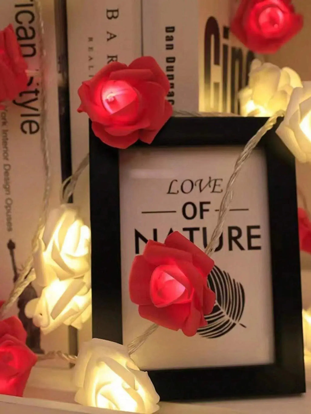 2M Rose Flower LED Fairy Lights – Romantic Garland for Wedding & Party NNOS