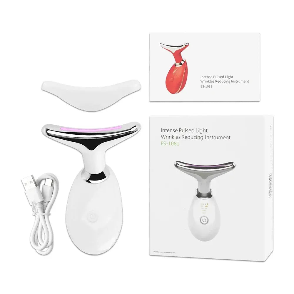 Face Neck Lift Beauty Device EMS Facial Massager LED Light Therapy Double Chin Remover Skin Rejuvenation Tightening Anti Wrinkle NNOS