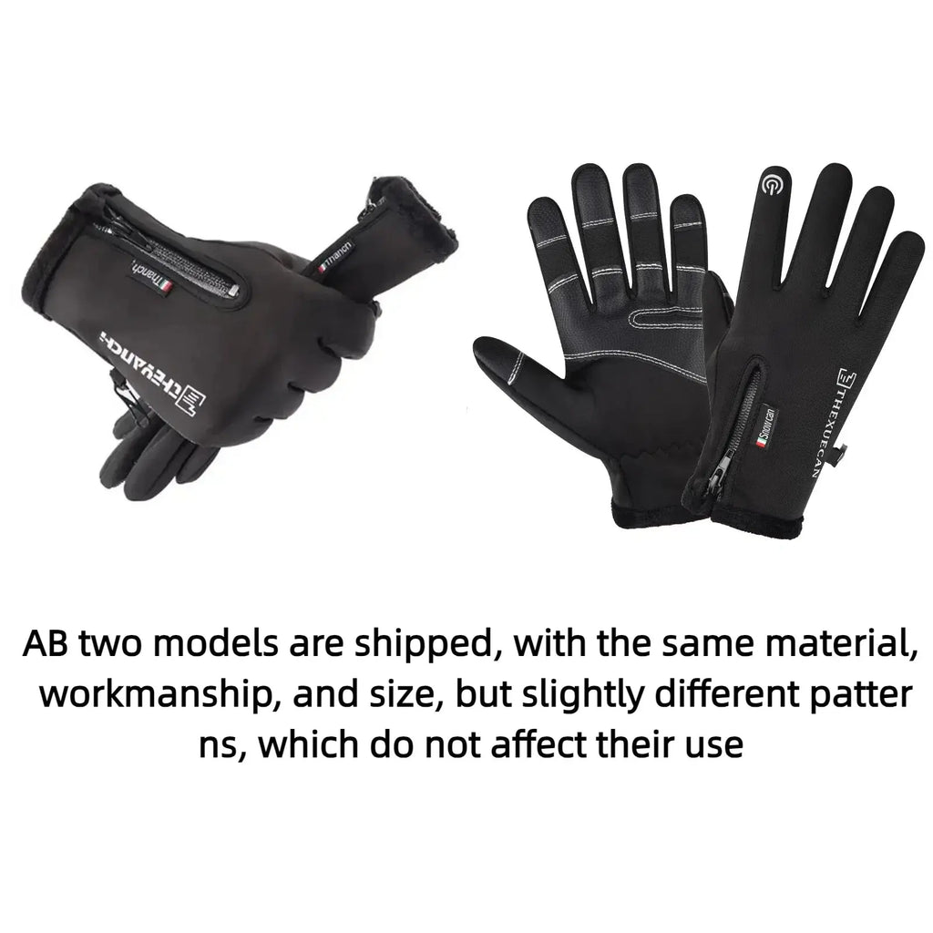 Waterproof Winter Gloves – Warm Thermal Touch Screen Ski & Running Gloves NNOS