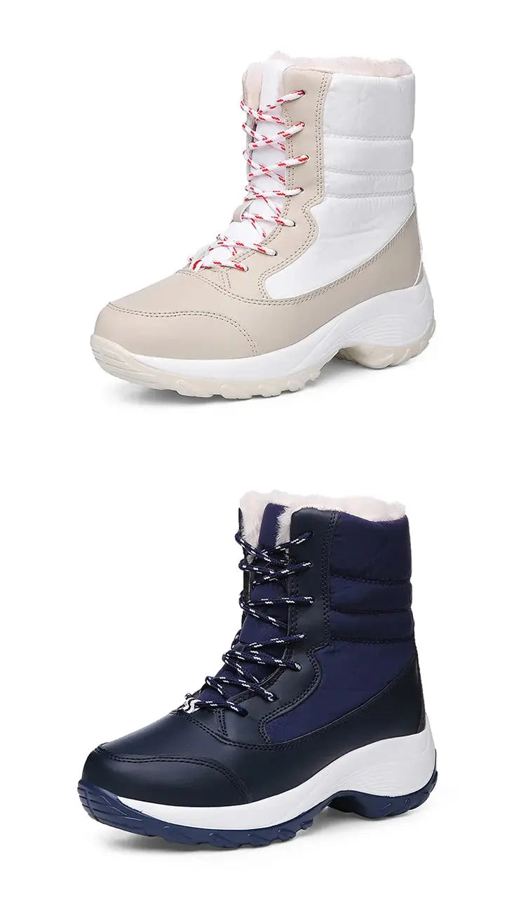 Snow Boots Women New Ladies Shoes Platform Shoes Woman Flat Keep Warm Boots Ladies Casual Plush Botas Mujer Winter Shoes Women NNOS