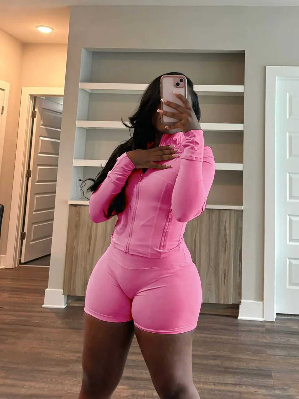 Autumn And Winter New Long Sleeves Zipper Crop top Suits Tracksuits Women's Suits Fashion Pants Female Soild 2 Piece Sets 2024 NNOS