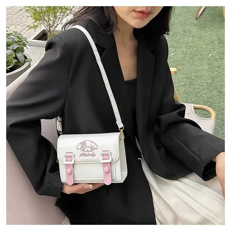 Luxury Sanrio Anime Crossbody Bag – Hello Kitty, My Melody, Kuromi & Cinnamoroll Designer-Inspired Purse for Girls & Women – Cute Gift-Ready Handbag NNOS
