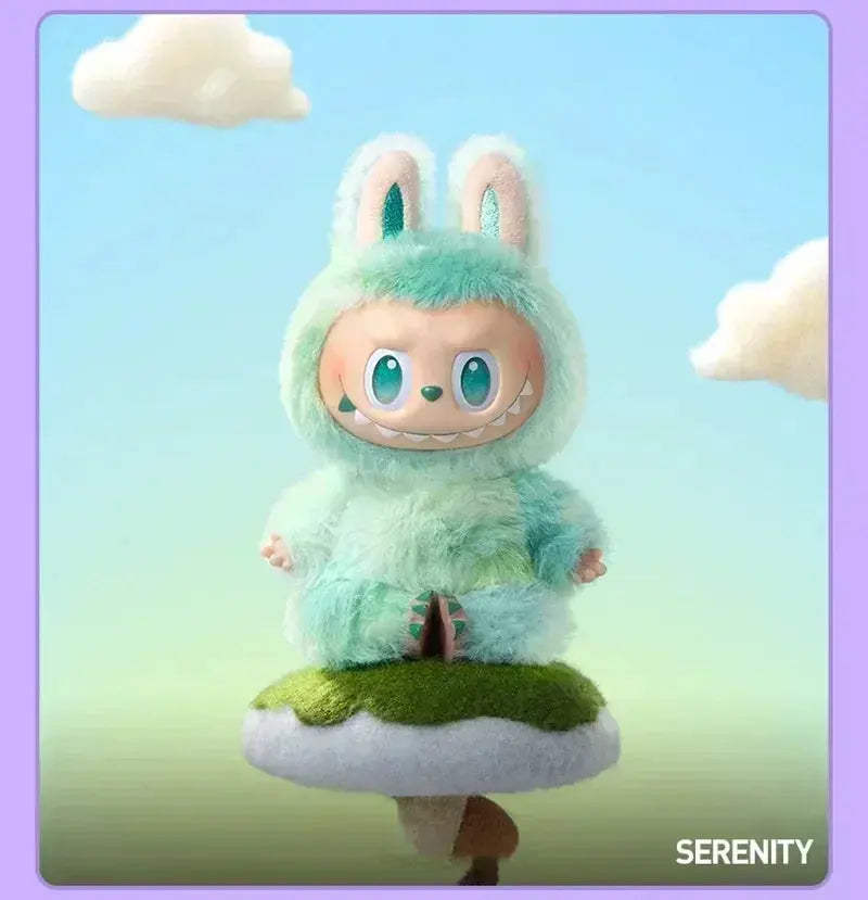 Anime Figure Kawaii For Labubu Blind Box Have A Seat Series PVC Pendant Doll Model Toy Monster Keychain Kids Birthday Gifts NNOS