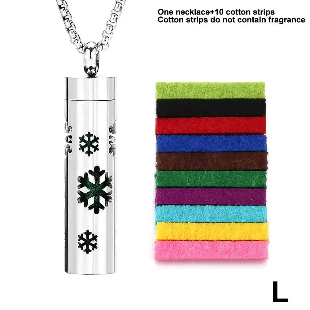 Aromatherapy Jewelry Pendant Flowers Pattern Hollow Out Perfume Lockets Essential Oil Diffuser Necklace NNOS