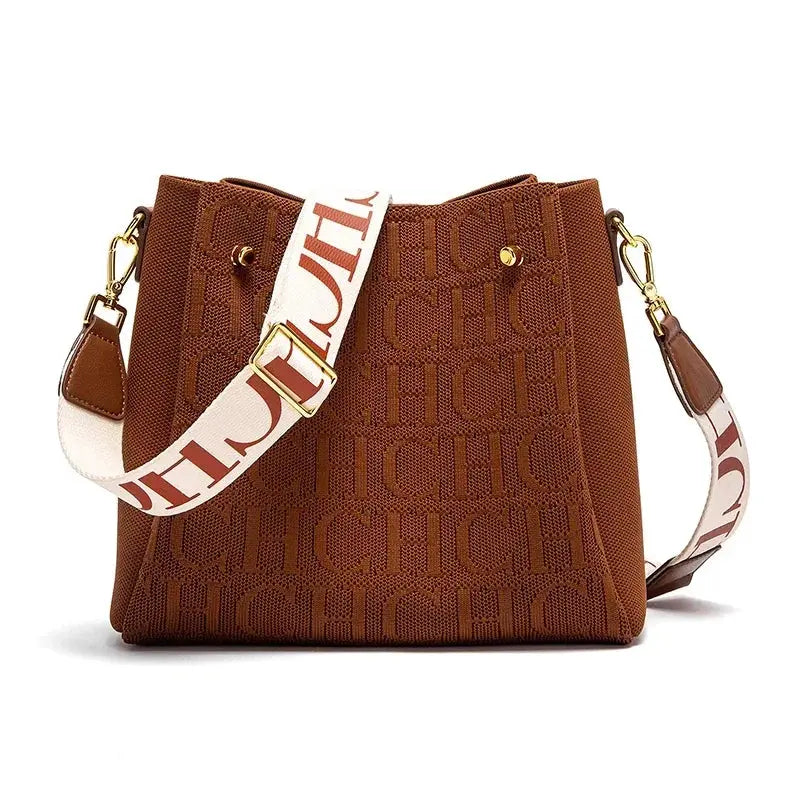 CH Elegant Letter Rope Crossbody Bag – Designer-Inspired, Fashionable & Spacious Shoulder Purse for Stylish Women NNOS