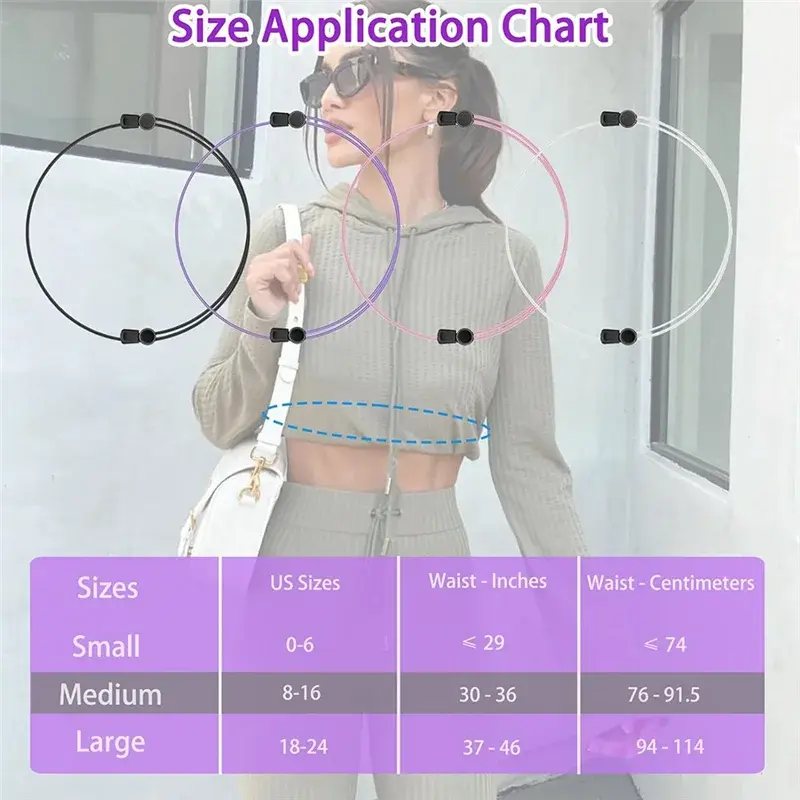 ABGR-4Pcs Adjustable Crop Band For Tucking Sweater And Shirt, The Elastic Tucking Band To Change The Style Of Your Tops, Durable NNOS