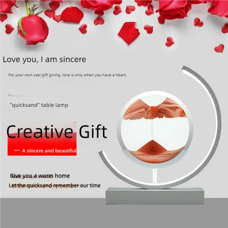 Sand Art Table Lamp – Mesmerizing Moving Sand Light for Home Decor NNOS
