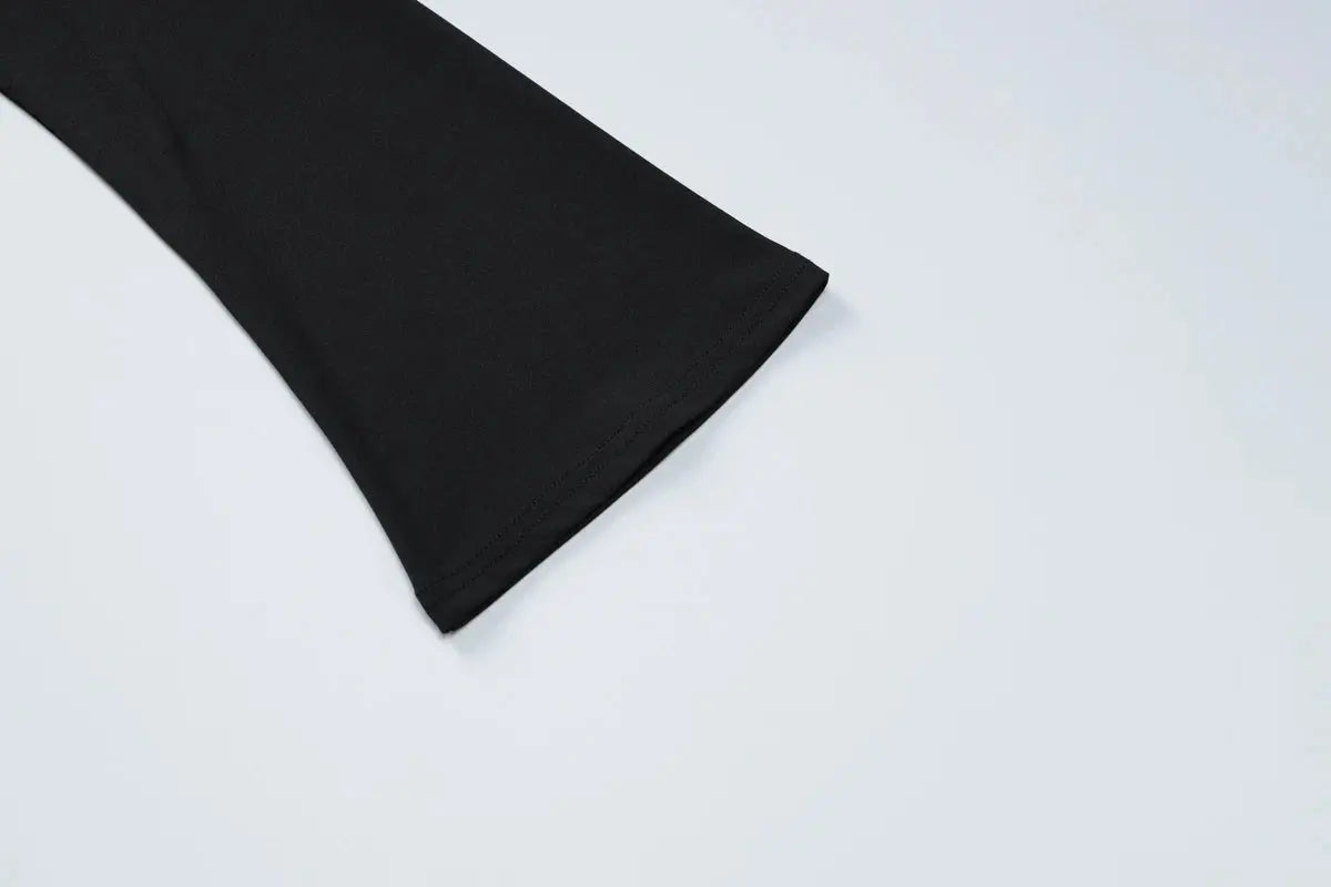 Dulzura Sexy 2-Piece Skirt Set – Off-Shoulder Ruched Crop Top & Slit Maxi Skirt NNOS