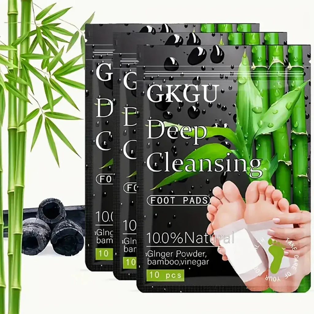 Bamboo & Ginger Foot Pads (50 Pack) – Detox, Moisturize & Relax Naturally NNOS