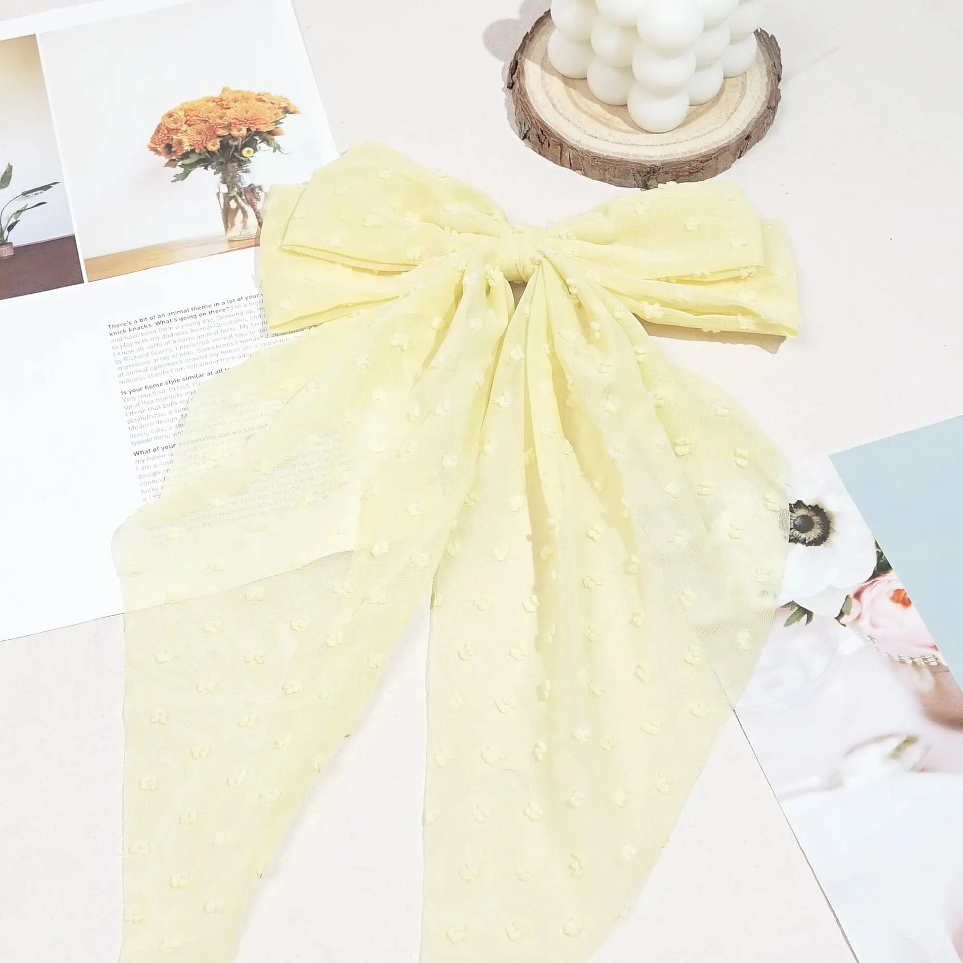 Elevate Your Look with Our Gorgeous Satin Bow Hair Clip - Perfect for Chic Ponytails! 🌟💖 #HairGoals #Fashionista