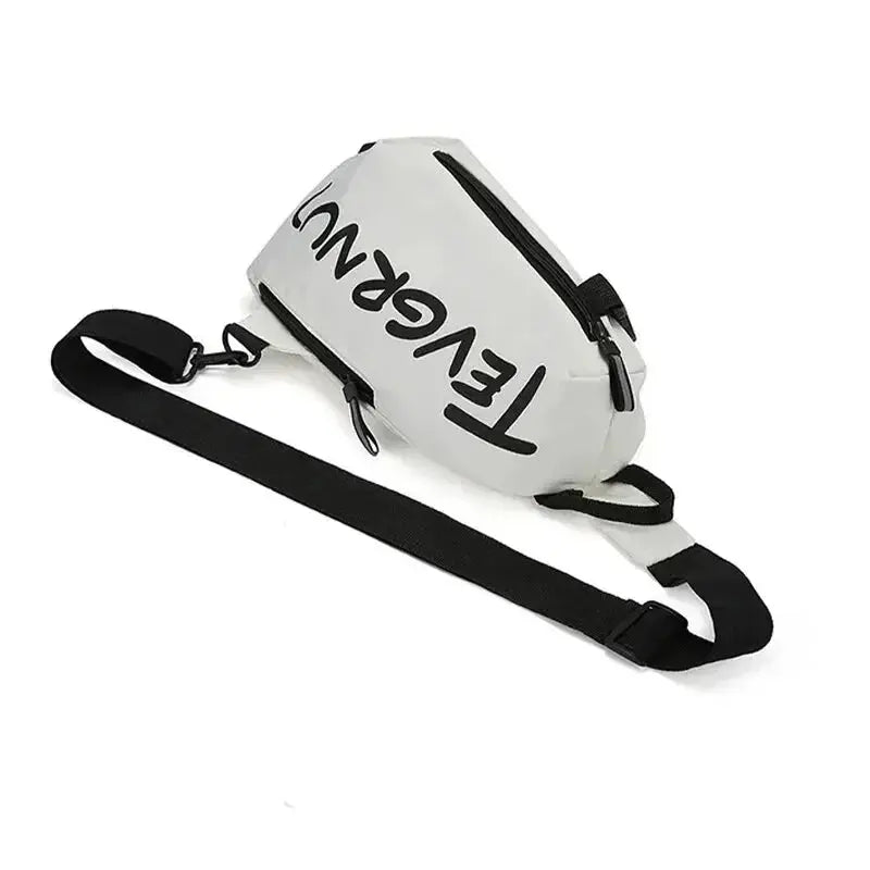 Autumn Winter Nylon Chest Bag for Men and Women Trendy Fashionable Sports Leisure Crossbody Bag with Oblique Straddle Design NNOS