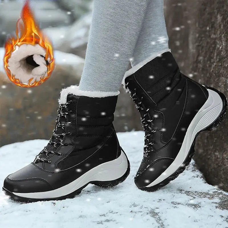 Snow Boots Women New Ladies Shoes Platform Shoes Woman Flat Keep Warm Boots Ladies Casual Plush Botas Mujer Winter Shoes Women NNOS