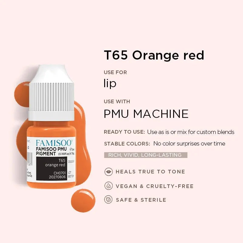 Permanent Makeup Pigments – FAMISOO 5ml PMU Lip Tattoo Ink NNOS