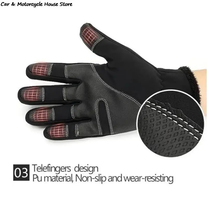 Waterproof Winter Gloves – Warm Thermal Touch Screen Ski & Running Gloves NNOS