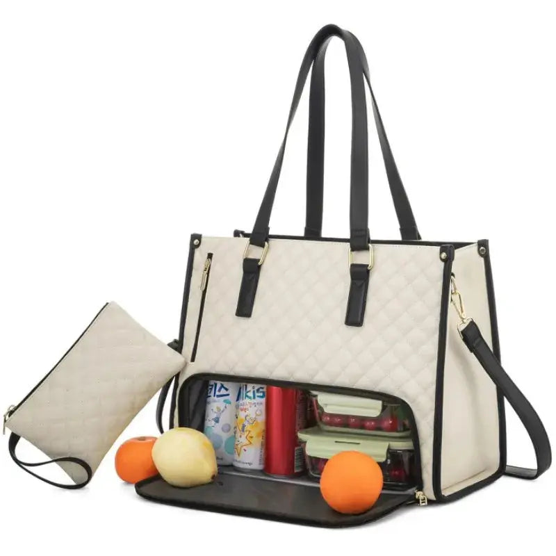 Multifunctional 2In1 Cooler Lunch Bags Insulated Handbag for Women Men Large Capacity Travel Picnic Lunch Box Food Delivery Bag NNOS
