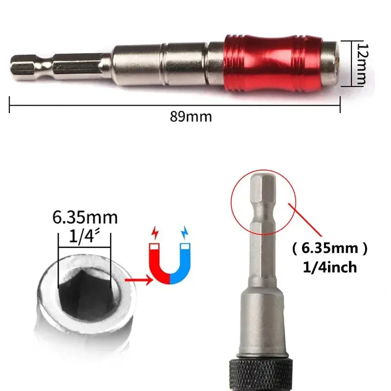 Hex Magnetic Drill Bit Extension Rod Holder NNOS