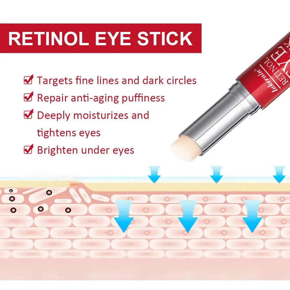 Retinol Eye Cream Lightening Dark Circles Firming Skin Instant Eye Repair Serum Stick for women Women Eyes Care NNOS