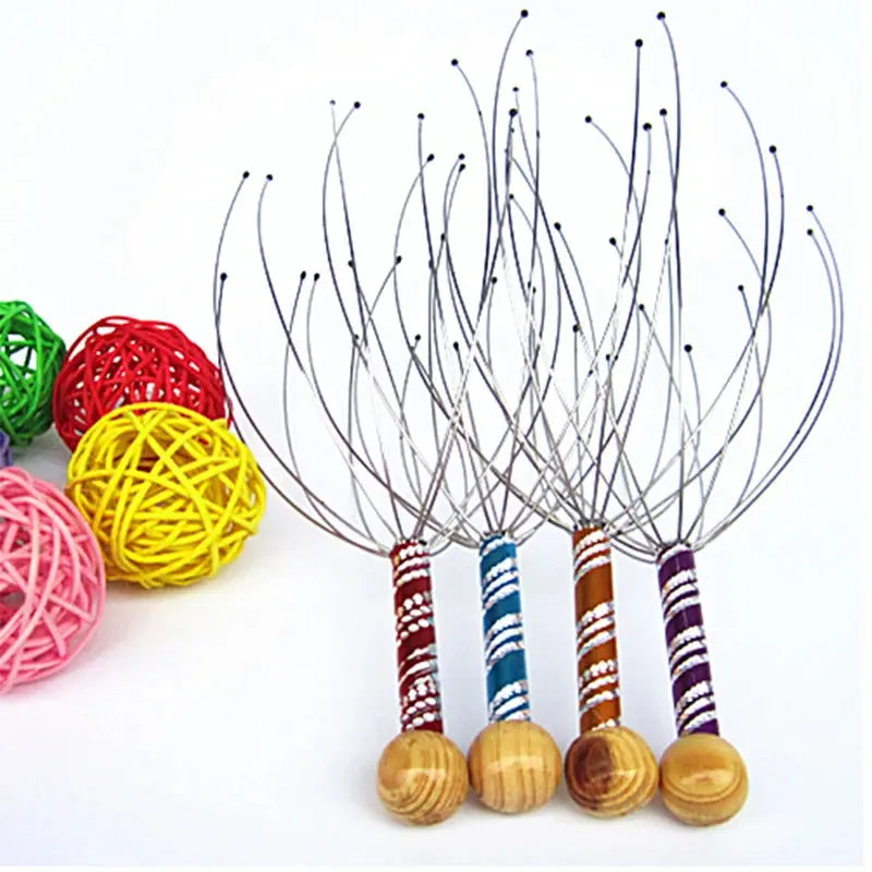 Octopus Head Massager Scratching Scalp Relaxation Relief Body Massager Scratcher Relieves Tension Health Care Tools Random NNOS