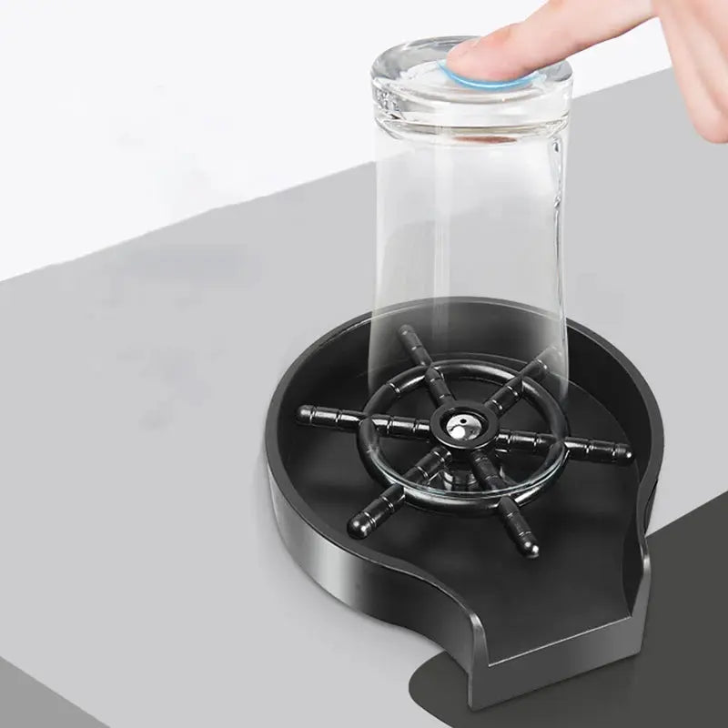 Household High Pressure Cup Washer Coffee Bar ABS Automatic Flushing Push Cup Washer Kitchen Coffee Accessories NNOS