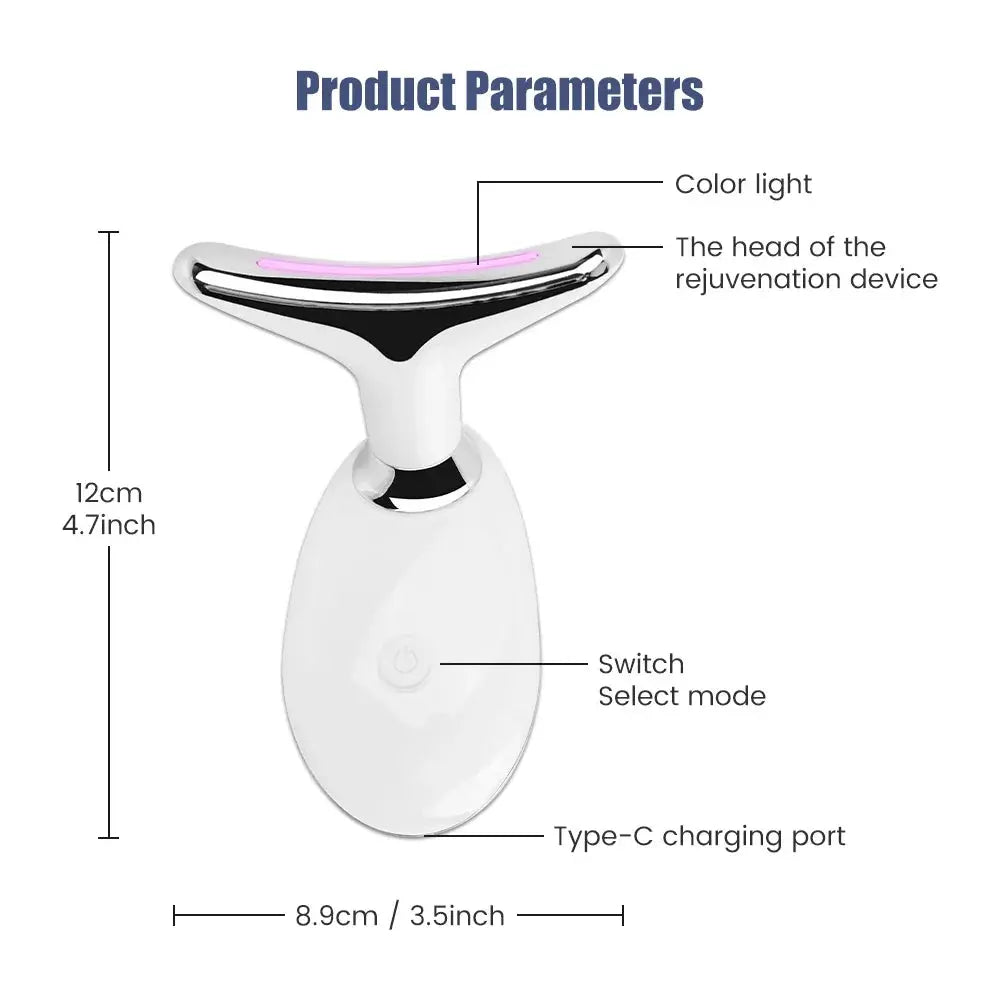 Face Neck Lift Beauty Device EMS Facial Massager LED Light Therapy Double Chin Remover Skin Rejuvenation Tightening Anti Wrinkle NNOS