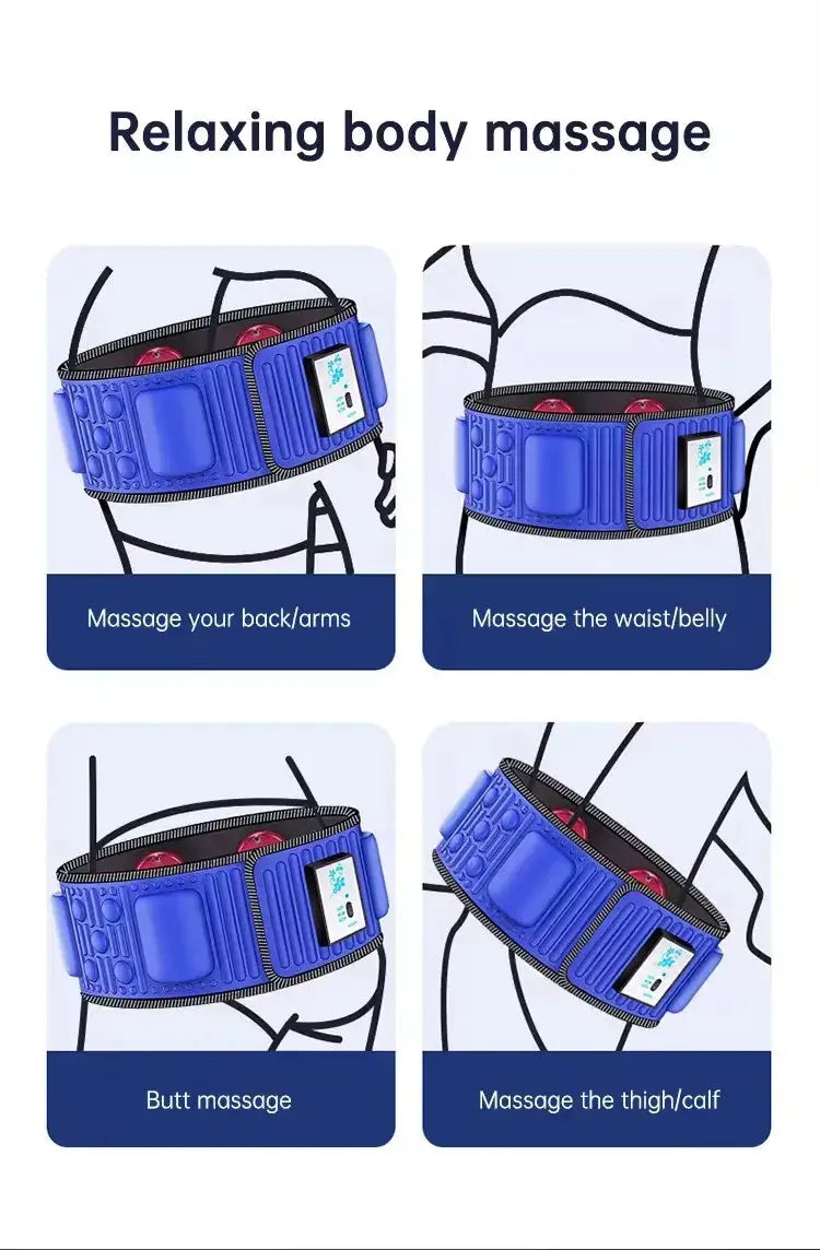 Smart massage lazy fat belt Wireless electric massage weight loss belt fitness fat burning vibration abdominal muscle trainer NNOS