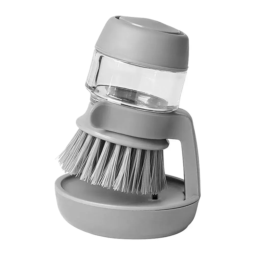 Multifunctional Kitchen Scrub Brush with Soap Dispenser Eco-Friendly Press Cleaning Brush for Durable Home Cleaning NNOS