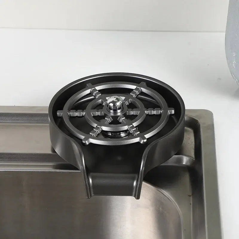 Household High Pressure Cup Washer Coffee Bar ABS Automatic Flushing Push Cup Washer Kitchen Coffee Accessories NNOS