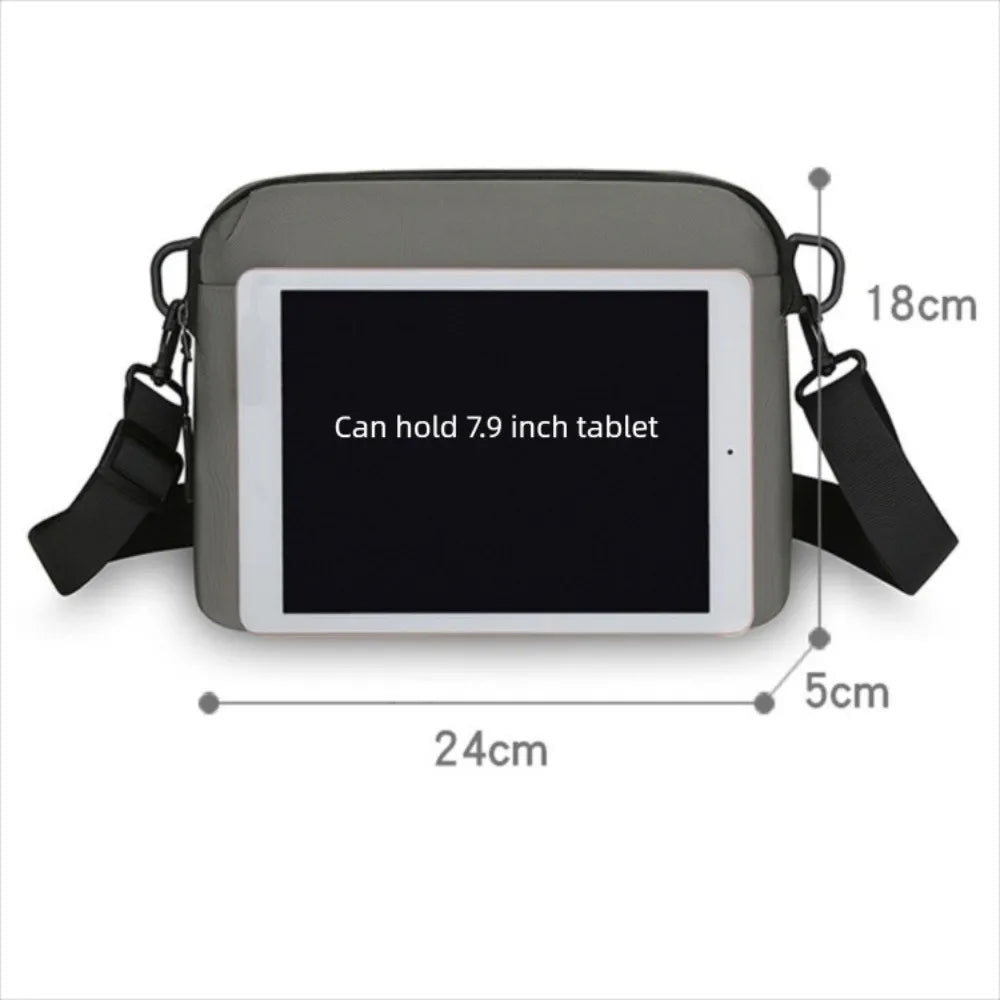 Universal Small Crossbody Bag Water-Resistant Square Phone Pouch Adjustable Nylon Adults Purse Daily Shopping NNOS