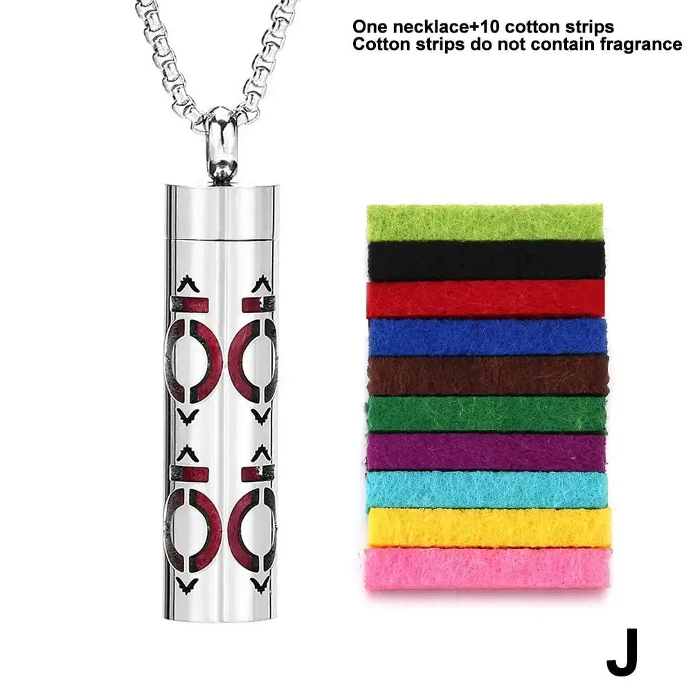 Aromatherapy Jewelry Pendant Flowers Pattern Hollow Out Perfume Lockets Essential Oil Diffuser Necklace NNOS