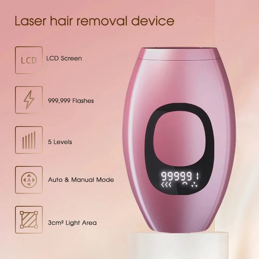 999,999 Flashes Bikinis IPL Pulses Epilator Painless Laser Hair Removal Facial Professional Depilator Devices LCD Display NNOS